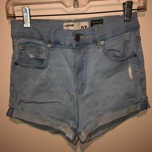 Hi-Rise Denim Shorts
